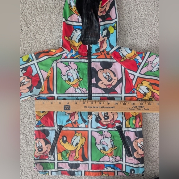 Disney Parks Mickey Mouse and Friends Packable Rain Jacket Youth Size 3 Unisex - Picture 14 of 15